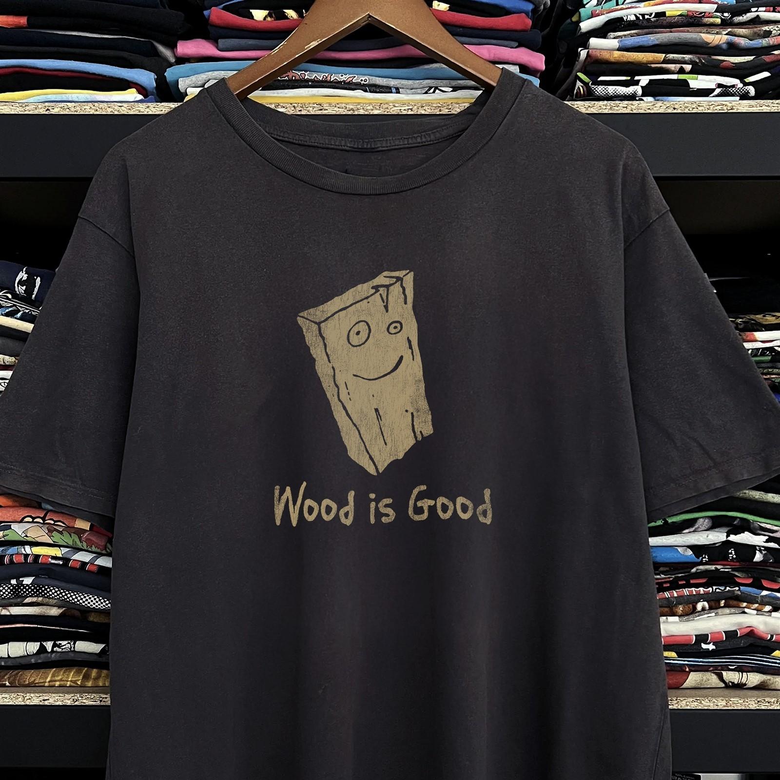 Plank Ed Edd Eddy Wood Is Good - Rare T-Shirt Black XXL XL
