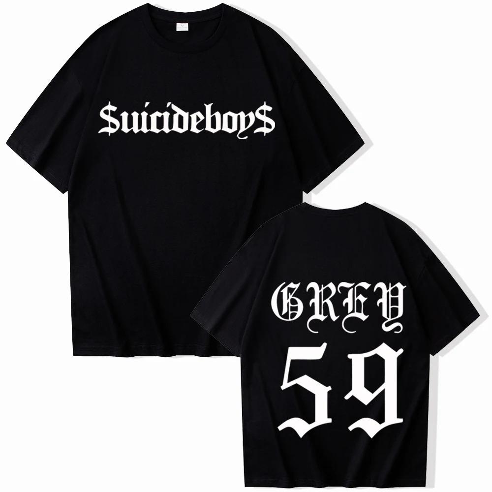 Suicideboys G59 Rapper Hip Hop Music T-Shirts Fashion Harajuku O-Neck Short Sleeve Unisex Woman Shirts Fans Gift