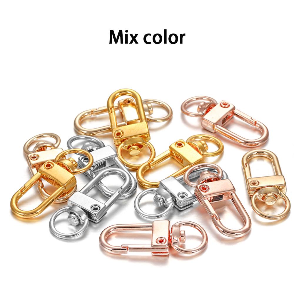 10pcs/lot 12*33mm Dog Buckle Zinc Alloy Bag Hook Buckle Key Ring Connectors For DIY Jewelry Making Supplies