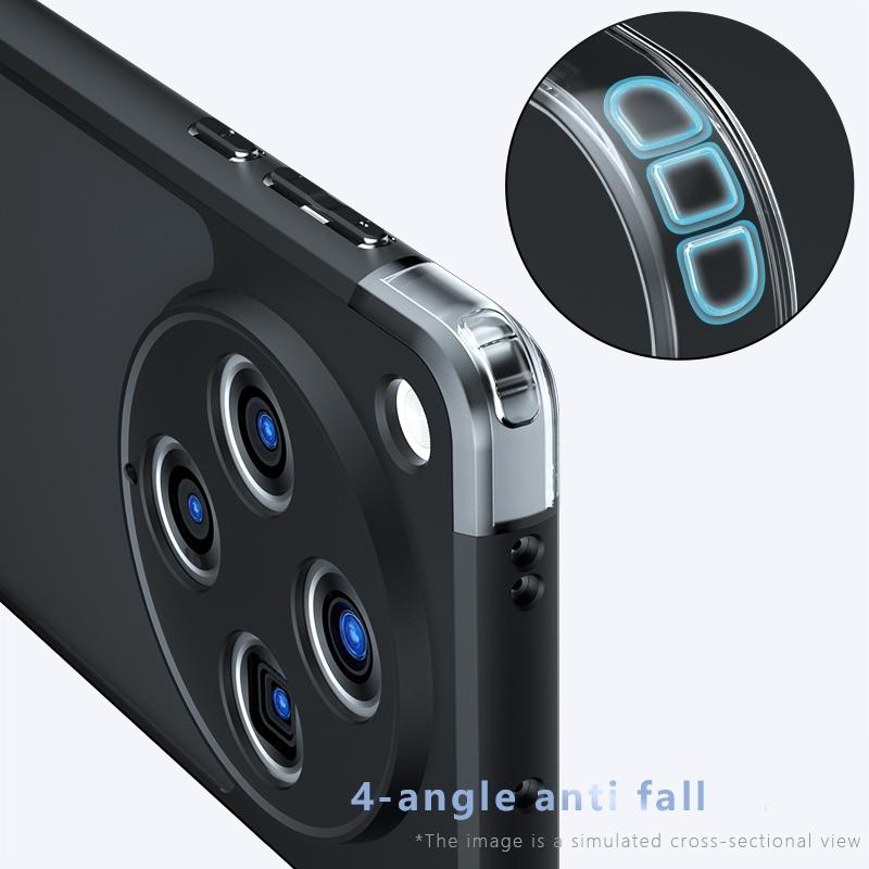 For OPPO Find X8S Plus Case Cover OPPO Find X8S Plus Capas Shockproof Matte Frosted Black Transparent Fundas OPPO Find X8S Plus