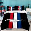 3PCS Mustang Bedding Set,Including 1pc Duvet Cover And 2pcs Pillowcases Perfect for Bedroom, Dormitory, Large Size Fan Christmas Gift