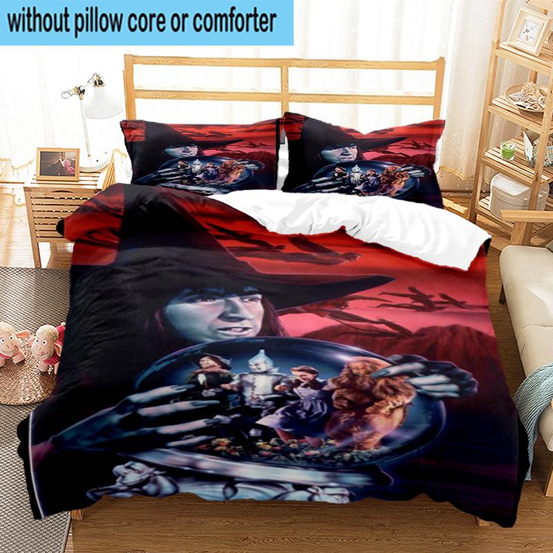3PCS Wonderful Wizard Adventure 3pcs Bedding,Including 3PCS Duvet Cover And 2pcs Pillowcases Perfect for Christmas,Ideal for Bedroom, Dormitory