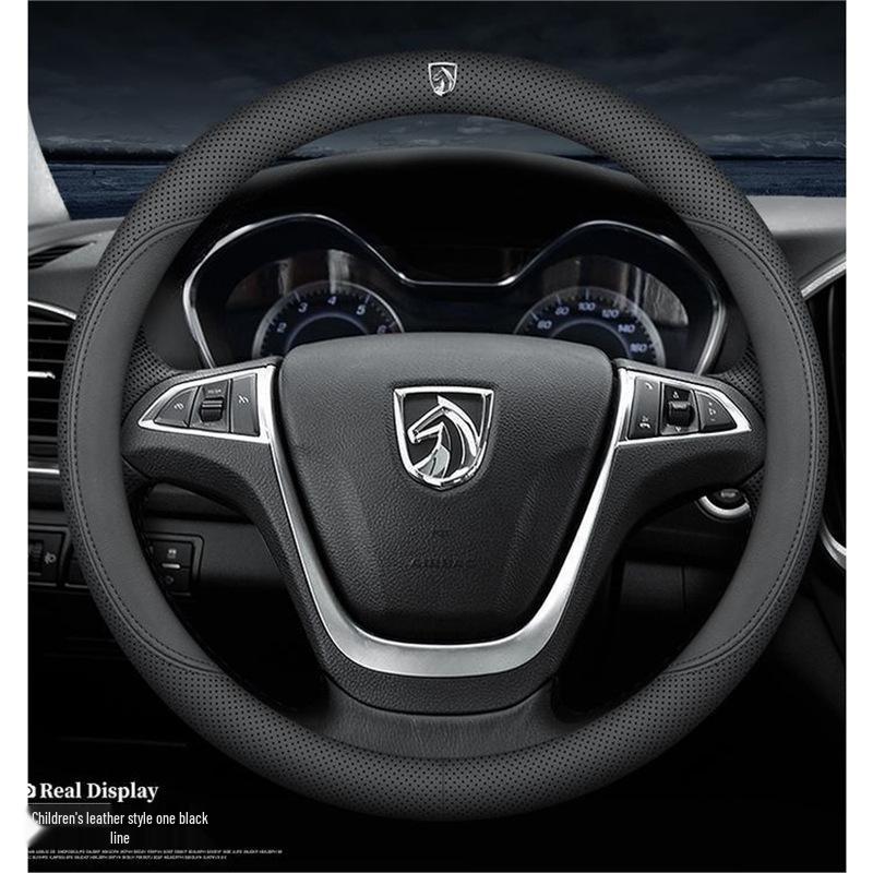 Universal Genuine Leather Anti-slip Steering Wheel Cover for Baojun Models