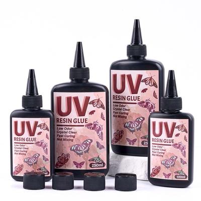 Hard UV Resin Glue Crystal Clear Ultraviolet Curing Epoxy Resin UV Glue Solar Cure Sunlight Activated DIY Jewelry Making Tools