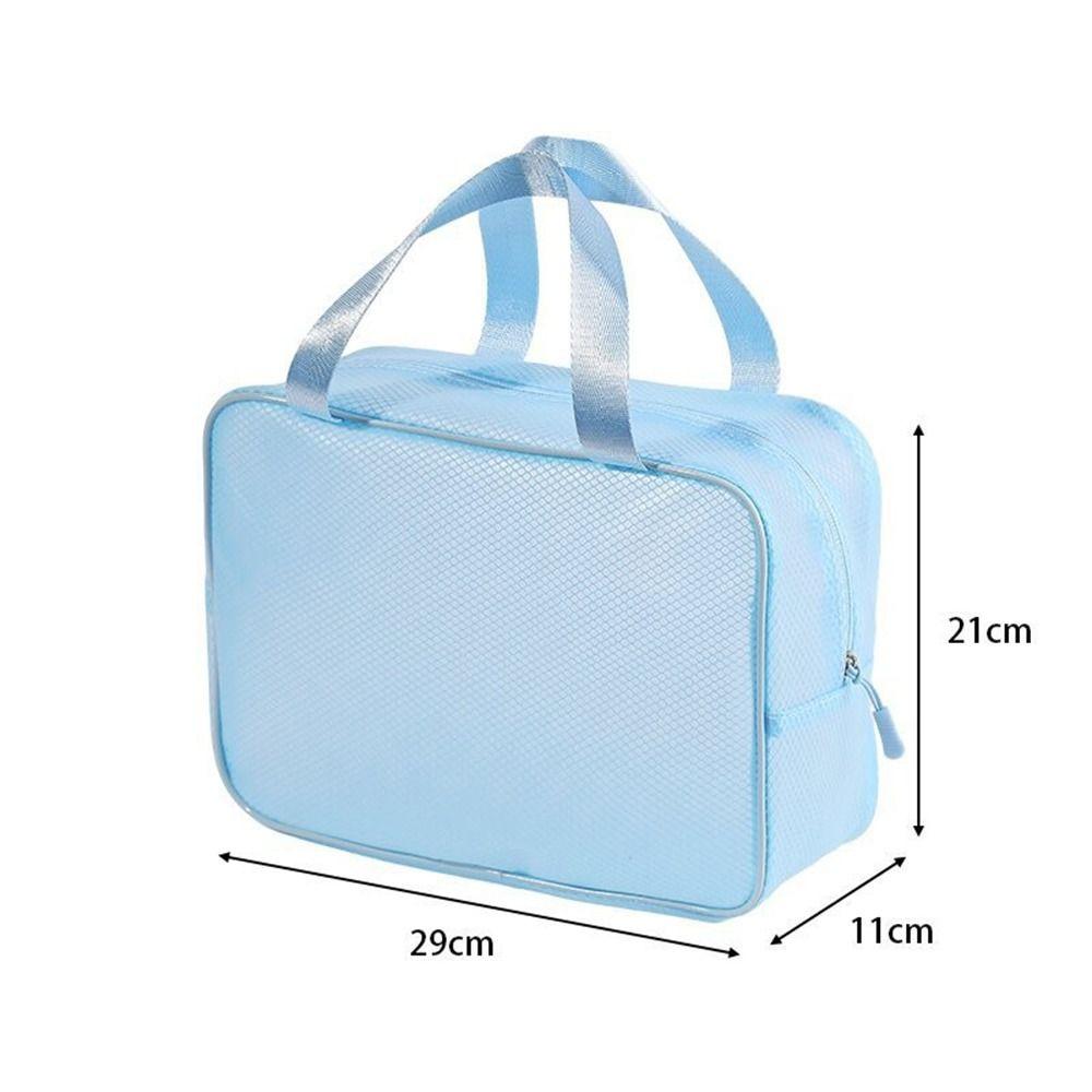 Handheld Mesh Makeup Bag Large Capacity Toiletry Kit Bag New Make Up Organizer Case  Travel