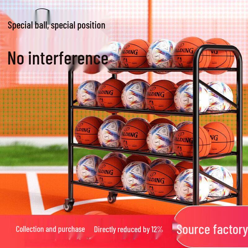 Mobile Sports Ball Storage Cart