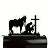 1pc Soldier Memorial Iron Art Silhouette Email Top Decoration - Decorative Email Signage. Exquisite Iron Crafts