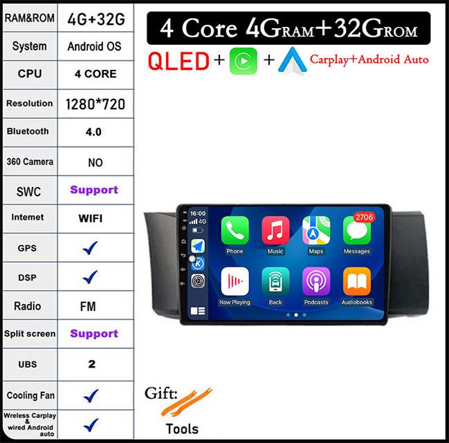 9 Inch LHD DSP Android 14 For Subaru BRZ 2012 - 2016 Car Carplay Stereo Wifi Navigation Player Autoradio Radio GPS Multimedia