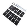 Mesh Panel Mounting Kit Sturdy Mesh Mounting Brackets Weatherproof Fence Fasteners Grid Mounting Set