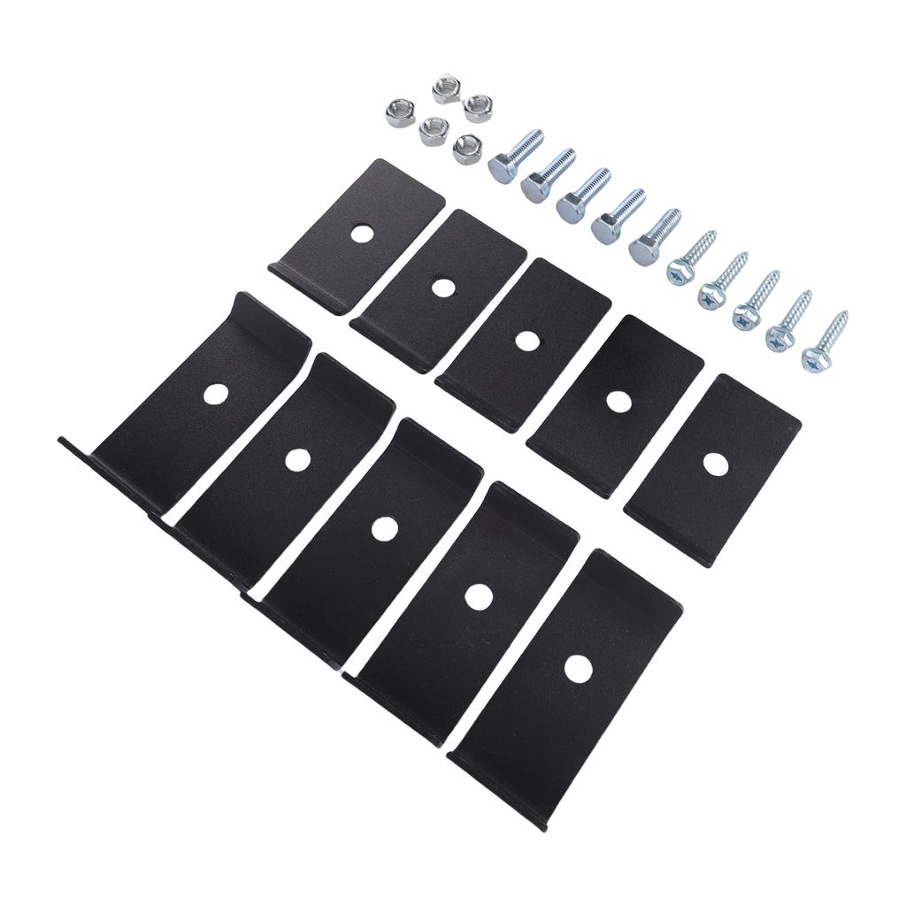 Mesh Panel Mounting Kit Sturdy Mesh Mounting Brackets Weatherproof Fence Fasteners Grid Mounting Set