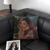 AAriana GrandeE Singer Cushion Cover Natural Linen Organic Fabric DoubleSided Printing Sofa Home Decor Gift Pillow Case