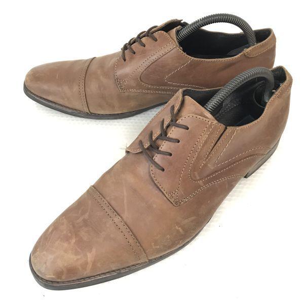

KANSAI YAMAMOTO Leather Straight Tip Shoes [26.5/Brown] Dress Shoes