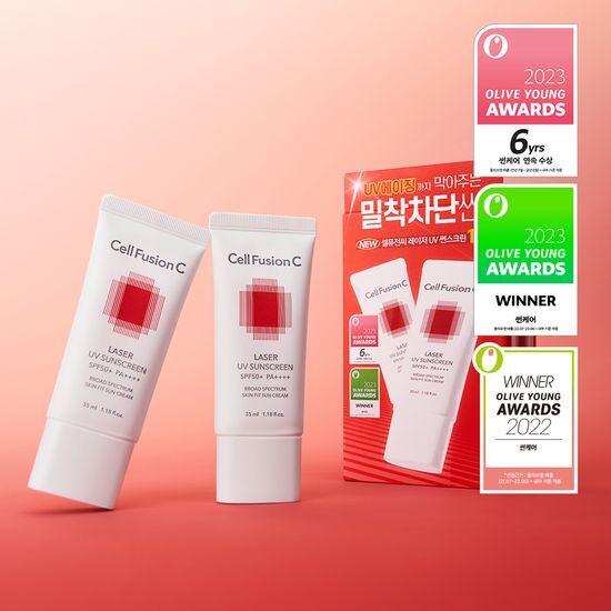 Cell Fusion C Laser UV Sunscreen 35ml 1+1 Special Set (UV Aging Care)
