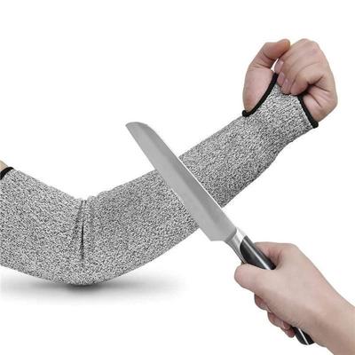 Gants Résistants à la Coupe HPPE 45cm Longueur Manchette de Protection Anti-Perforation Résistante à la Coupe Respirante avec Trou pour Pouce
