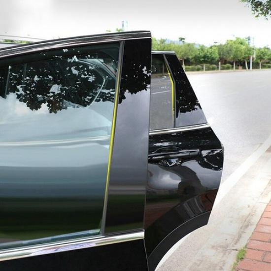 Glossy Black Pillar Post For 12 13 14 15 16 Honda CR-V 6Pcs Set Door Trim Covers