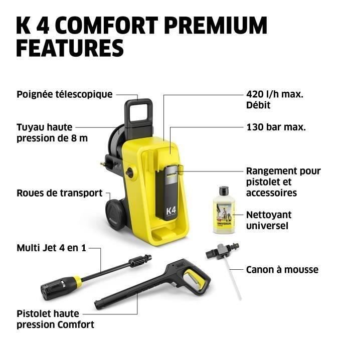High-pressure Cleaner KARCHER K 4 Comfort Premium - 420 L/h - 1800 W - 130 Bar