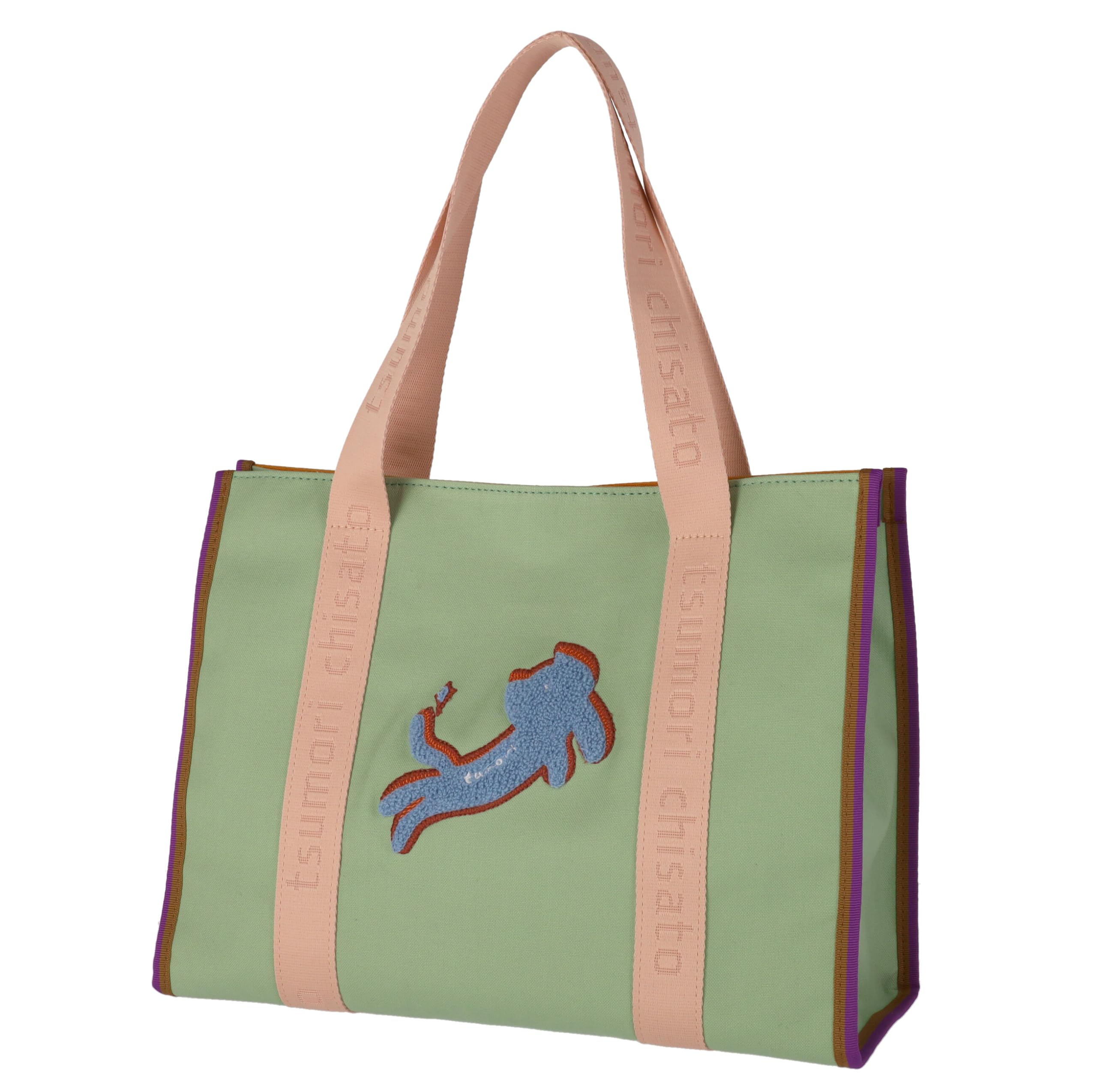 

Handbag with Kira Neko Patch for Women [Tsumori Chisato] зелений