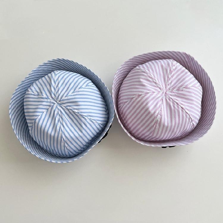 Cappello da Marinaio a Cupola con Fiocco Cappello per Travestimenti Uniforme JK Cappello Moda Cappello a Strisce con Fiocco