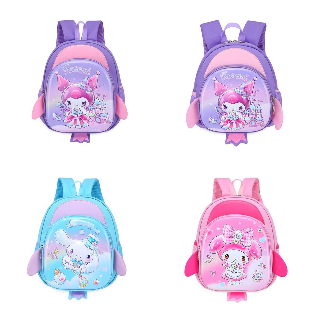 Melody Kuromi Cinnamoroll School Bag Featuring Cartoon Pattern And Loadreducing Design For Preschool Kids