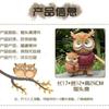 Creative Owl Miniature Figurine Resin Craft for Outdoor Fairy Garden Cute Animal Home Decor Accessory