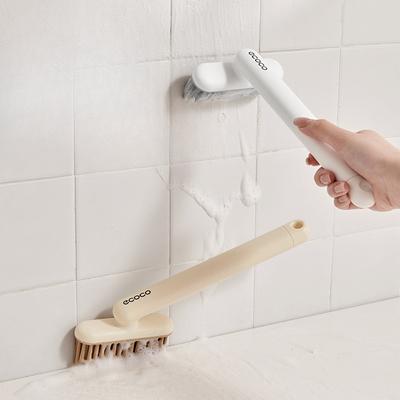 Multifunktionale, nahtlose Bürste für Badezimmer- und Toilettenboden, kleine Bürste für Haushalt, Küche, rotierende Reinigung und Fliesenbürsten