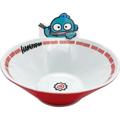 Sanrio "Hangyodon" Ramen Bowl, Approximately 13 X 11 Cm Diameter, White, SAN4655, Tableware, Hangyodon Merchandise, Birthday Gift