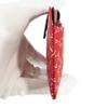 Indenya Inden Long Wallet, Large, Thin Deerskin, Red with White Lacquer, Dragonfly Pattern, 2107-13-008