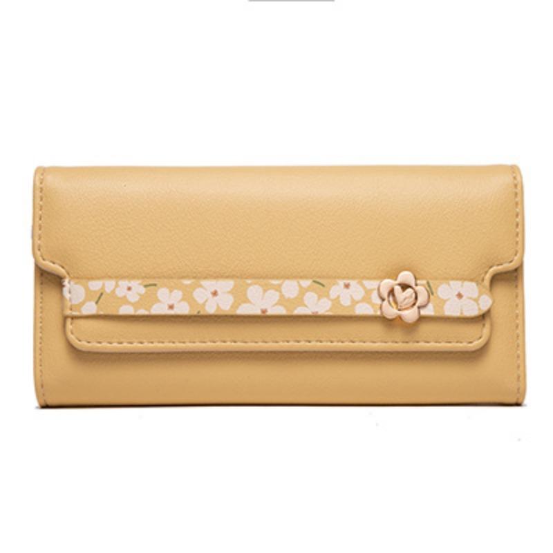 Wallet PU Printed Buckle Multifunctional Women's Handbag