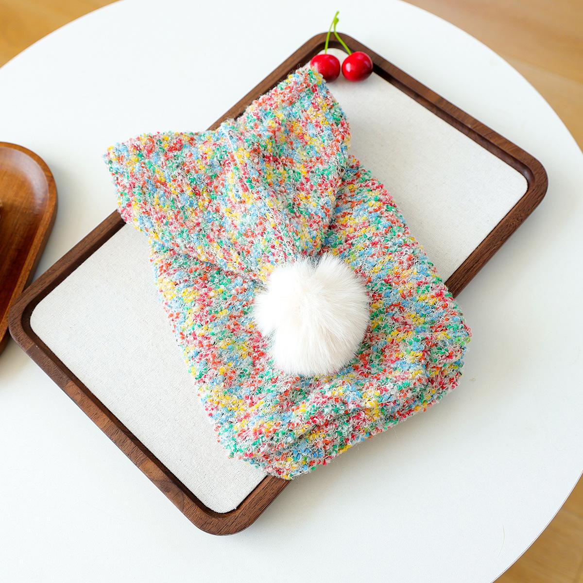 

Pet clothes autumn and winter small dogs puppies happy dogs and cats warm and comfortable clothing colored jelly bean hoodie xl-bust size54, length 40cm, about 7-9kg