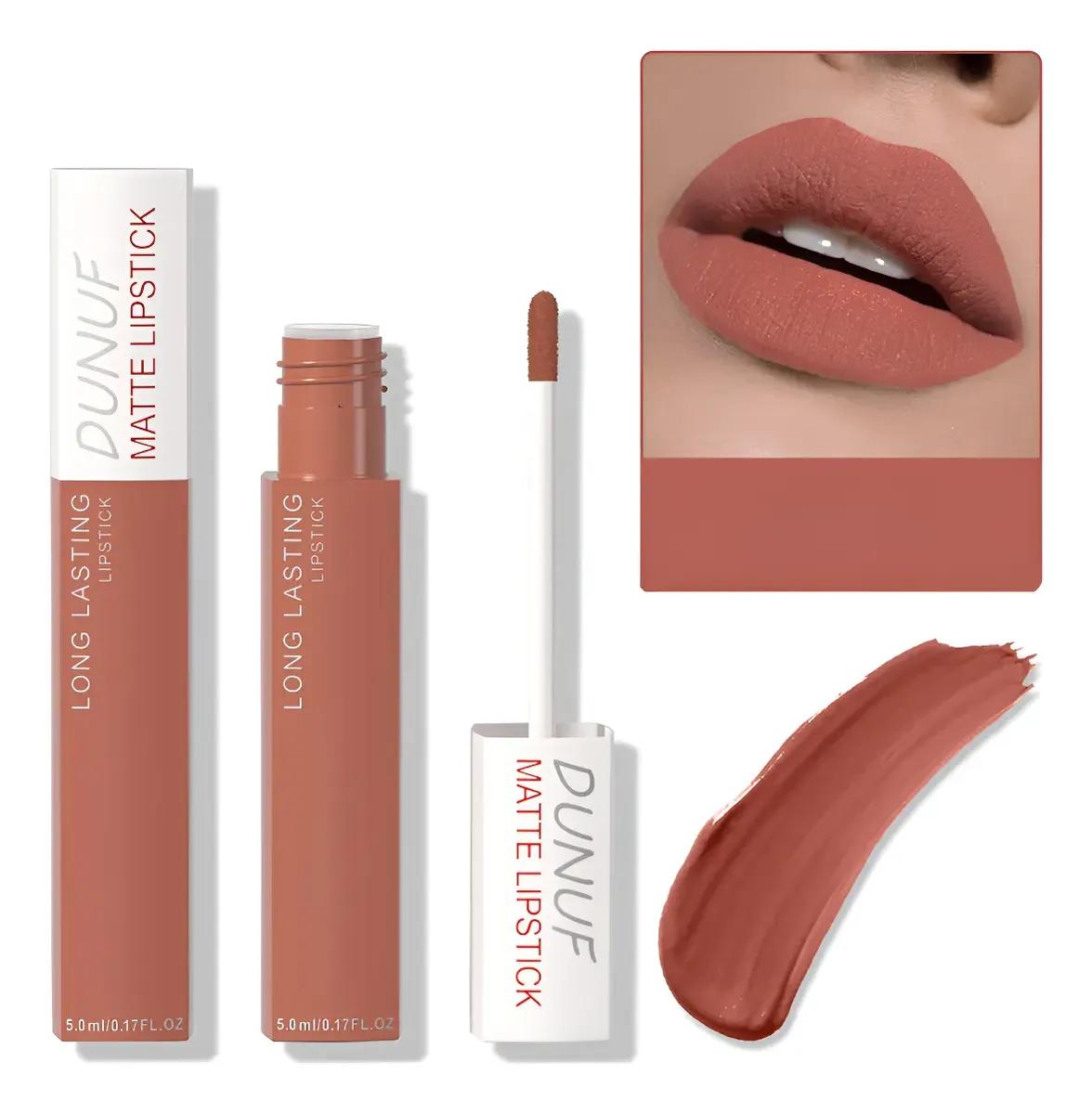 Dunuf Waterproof Matte Lip Gloss, Long Lasting