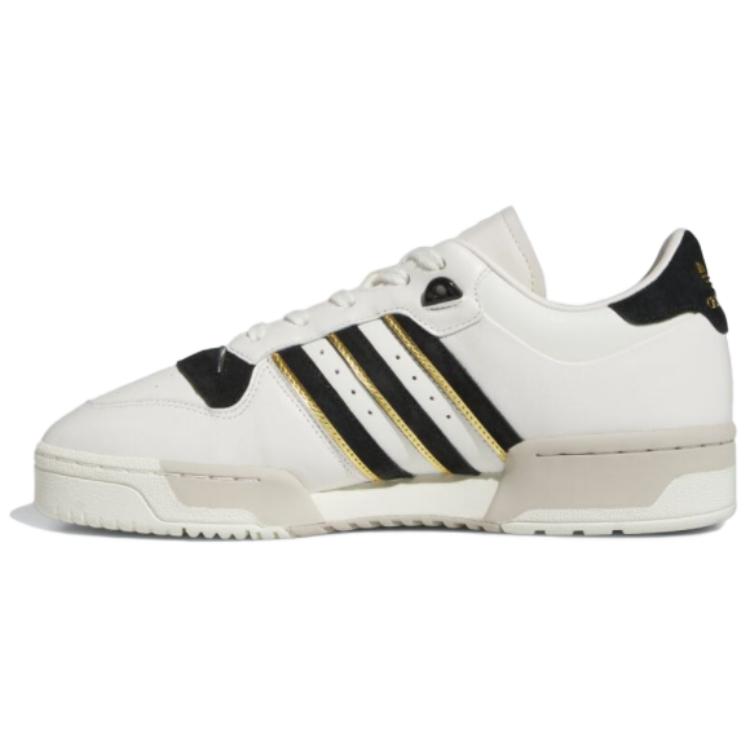 

Кроссовки унисекс adidas Rivalry 86 Low White Black Gold IF6262 42⅔