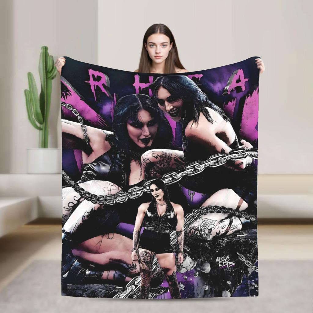 Rhea Ripley Cool Flannel Blanket  Soft Warm Throw Blanket for Home Decor Travel Fashion Bedspread Sofa Bed Cover