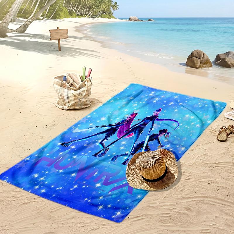 Kpop Dämonenjäger Bedrucktes Strandtuch, Großes Saugfähiges Schnelltrocknendes Handtuch für den Sommer, Outdoor, Schwimmen
