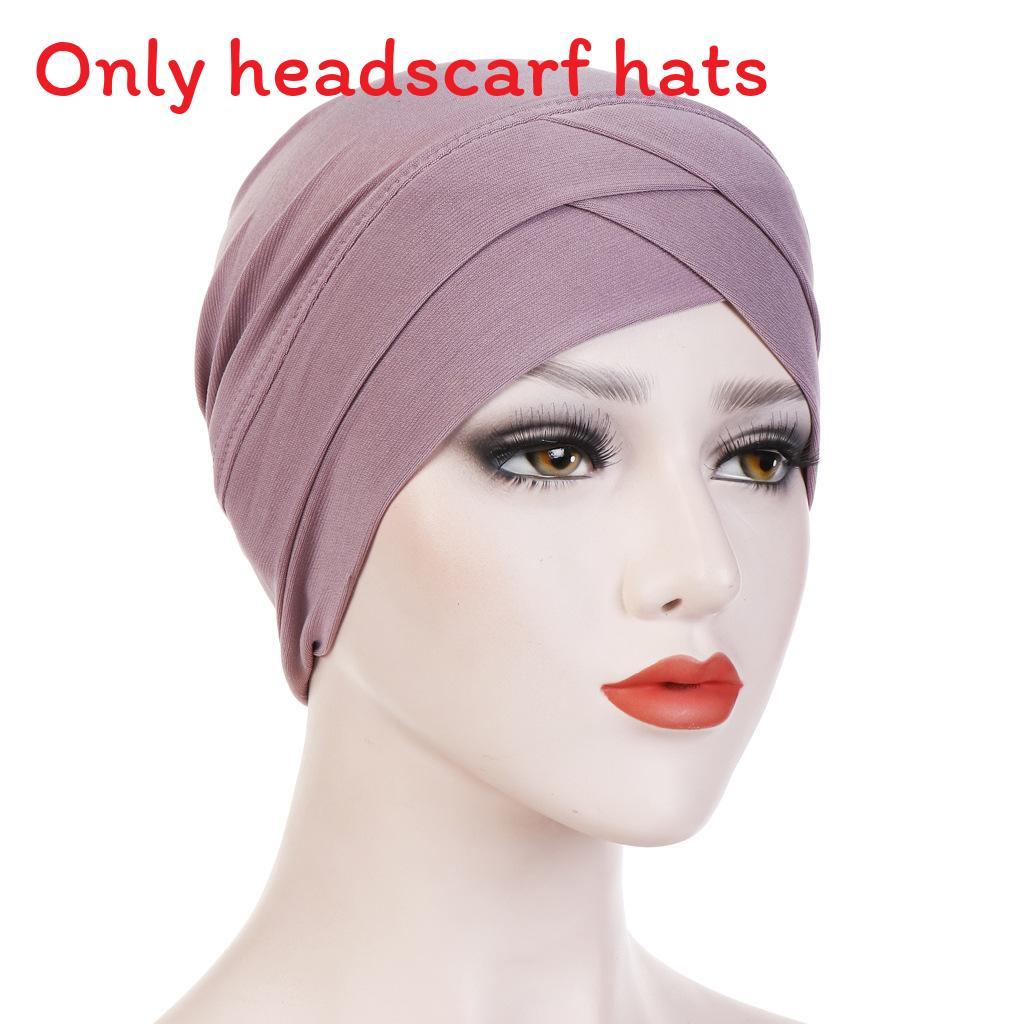 Knitted Turban Cap With Cross Front Style For Women Summer Winter Fashion