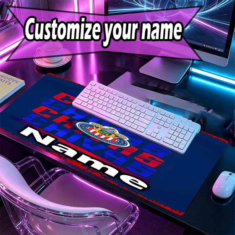 Kişiye Özel İsimli Club Deportivo Guadalajara Desenli Mouse Pad, Dizüstü Bilgisayar Masa Matı, Ev İçin Dekoratif Masa Matı Klavye Altlığı Hediye