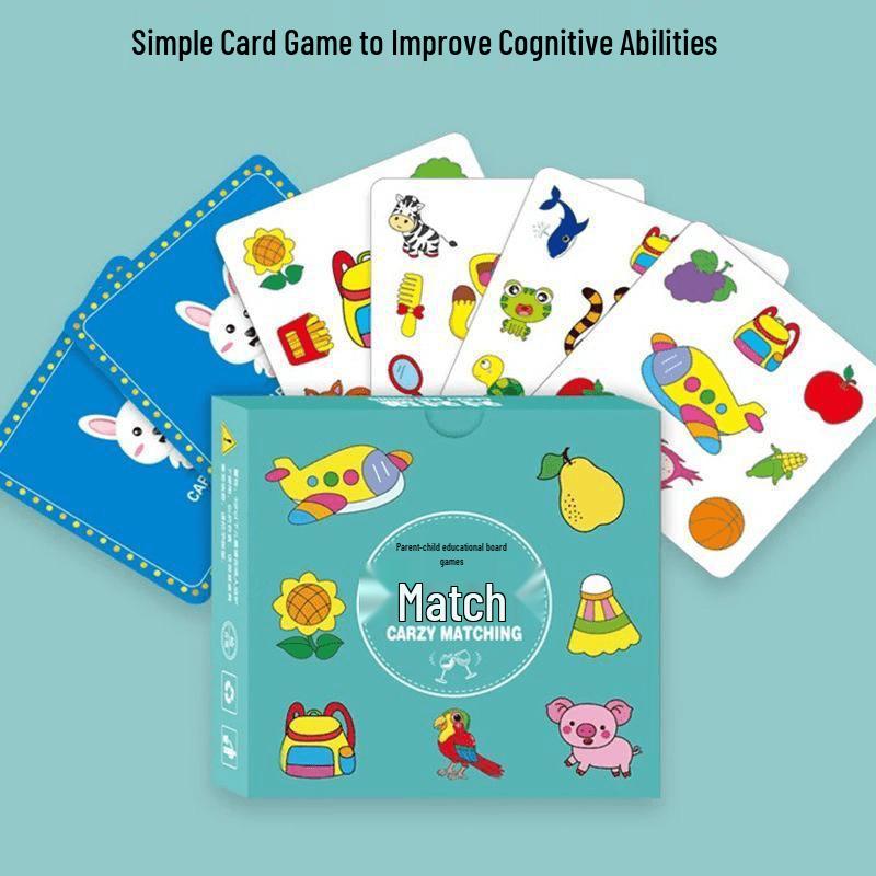 Parent-Child Matching Cards: Boost Kids Focus & Observation Skills with 54 Interactive Cards