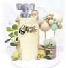 22pcs Green Foam Ball Cake Topper Foam Ball Cake Picks Cupcake DIY Cake Insert Topper Baking Decoration for Anniversary Birthday