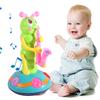 Interactive Saxophone Caterpillar Toy LED Dancing Caterpillar Toy Electric Music Toy  Birthday Gift