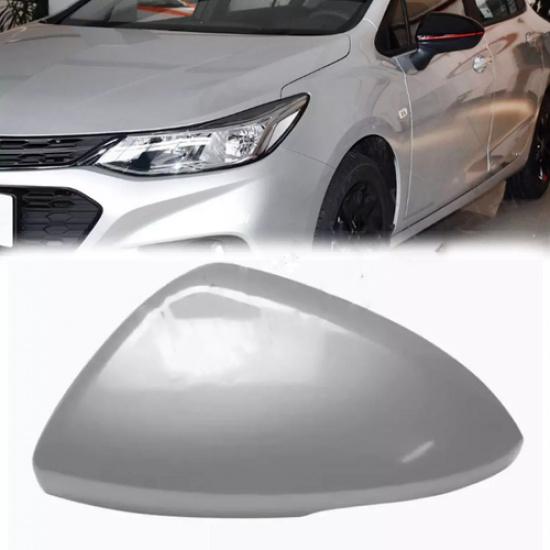 Silver Left Driver Side Rearview Mirror Cap Cover For Chevrolet Cruze 2017-