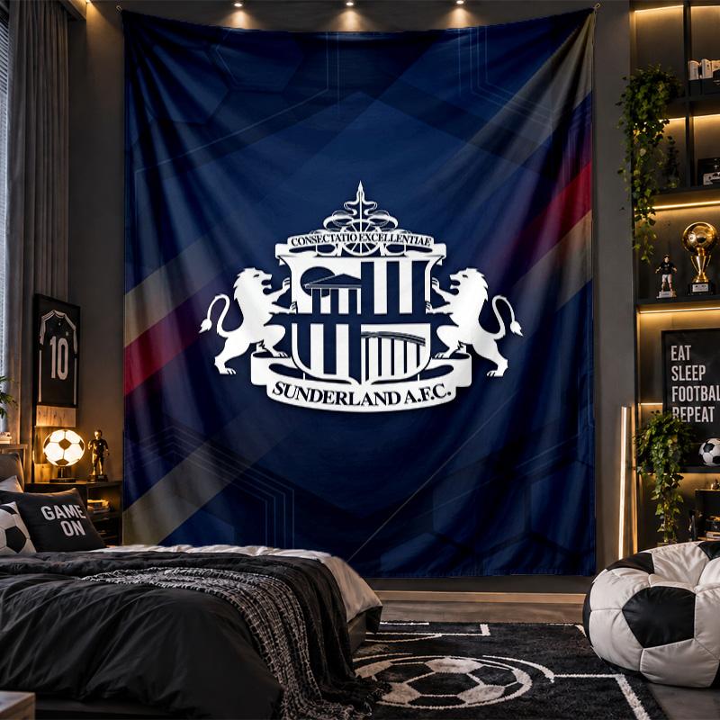 Wall Hanging Tapestry Sunderland Print Cloth for Living Room Bedroom Home Decor