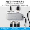 ELECOM USB Hub Docking Station USB PD 100W Compatible USB 10Gbps X 3 4K60Hz HDMI X 1 Charging X 1 WindowsMac iPad Silver Type-C USB-C DST-C26SV