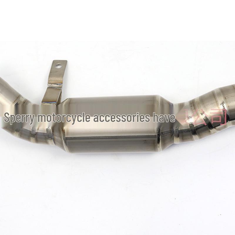 Applicable Motorcycle Young Lion 500 Stainless Steel Exhaust Pipe Replacement - Back Pressure Drum Mid-Section Modification.