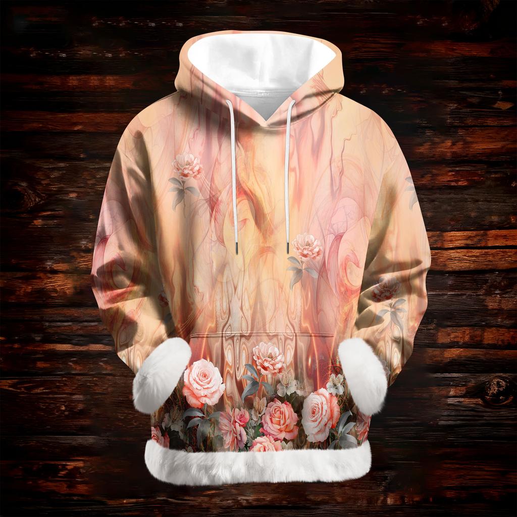 Dam Casual Mode Tryck Långärmad Huvtröja Topp