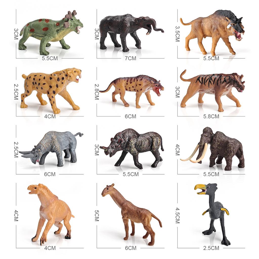 Simulation Of Ancient Life Scenes, Tabletop Decoration Ornaments, Prehistoric Animals, Primitive Human Model Toys