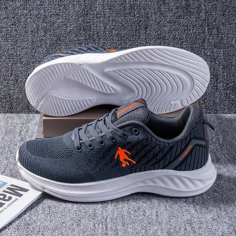 Shoes men's 2025 spring new fly-woven mesh breathable single shoes foreign trade soft sole comfortable casual shoes men's shoes