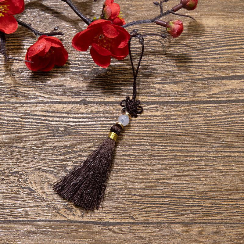 Čínský uzel Třásně Třásně Polyesterové Třásně Národní styl DIY Závěsná Třásně Záložka USB Disk Sáček Sáček Příslušenství