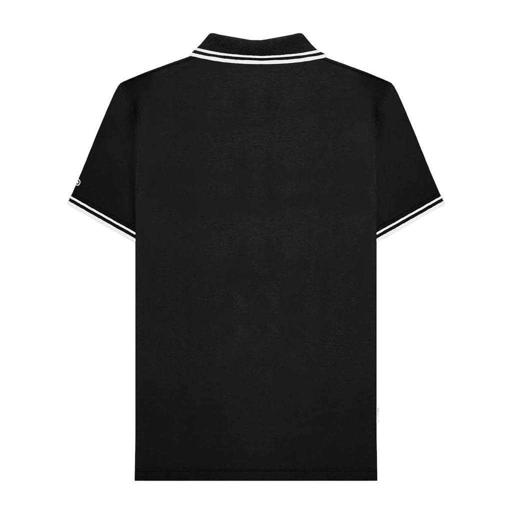 LAMBRETTA Herren SS25 Zweifarbiger Polo-Shirt mit Kontraststreifen