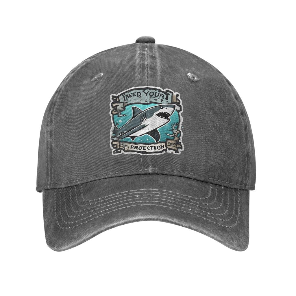 Shark screams Baseball Caps Peaked Cap Protection Animal  Sun Shade Hats for Unisex