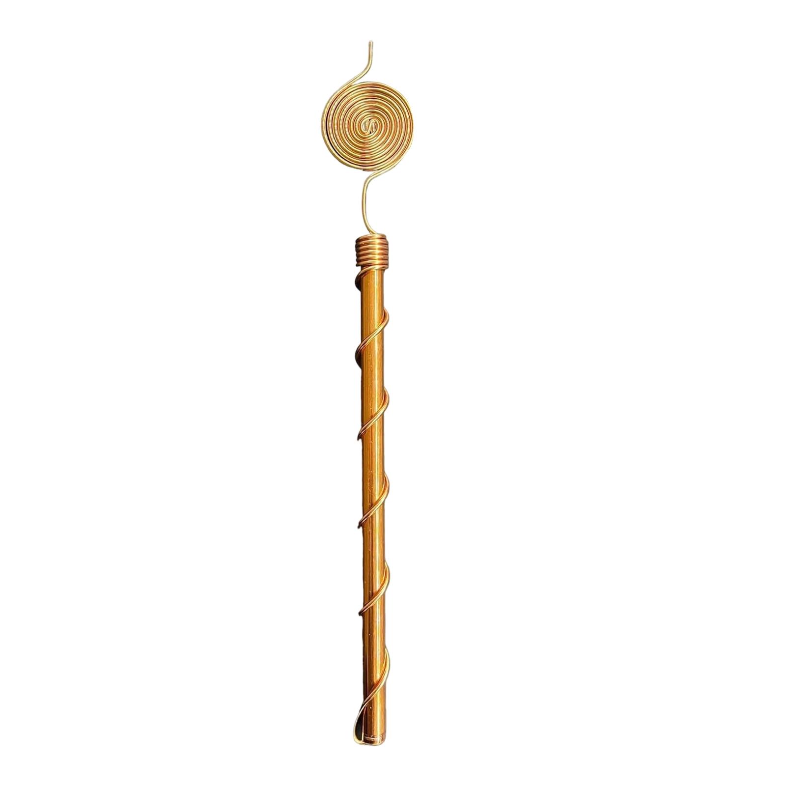 Copper Plant Coil Electroporation Stake Garden Plant Support Rod Copper Antenna Coil for Plant Growth Enhancement and Stability one size