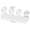 2PCS Soft Silicone Manicure Pedicure Nails Finger Separator Flexible Finger Toe Spacer Separation Straighteners Tool
